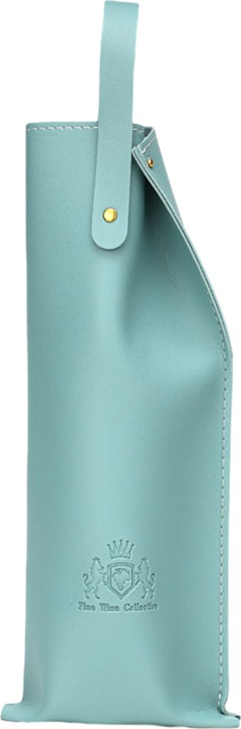 Weintasche, elegante, stilvolle Tragetasche für Champagner- und Weinflaschen aus Kunstleder, Weinverpackungstasche für Zuhause und Party