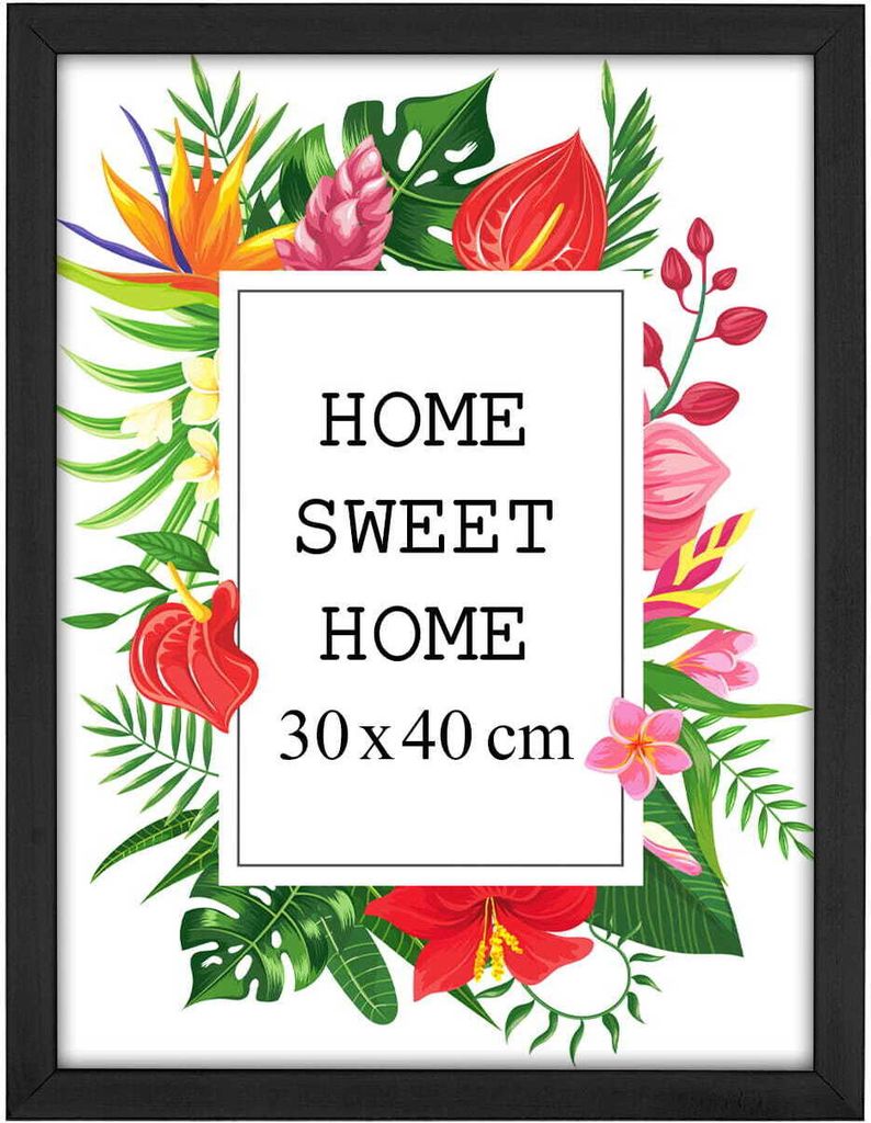MG Design rám A3 30 x 40 cm - farba čierna, z dreva, s Obrázok produktu 