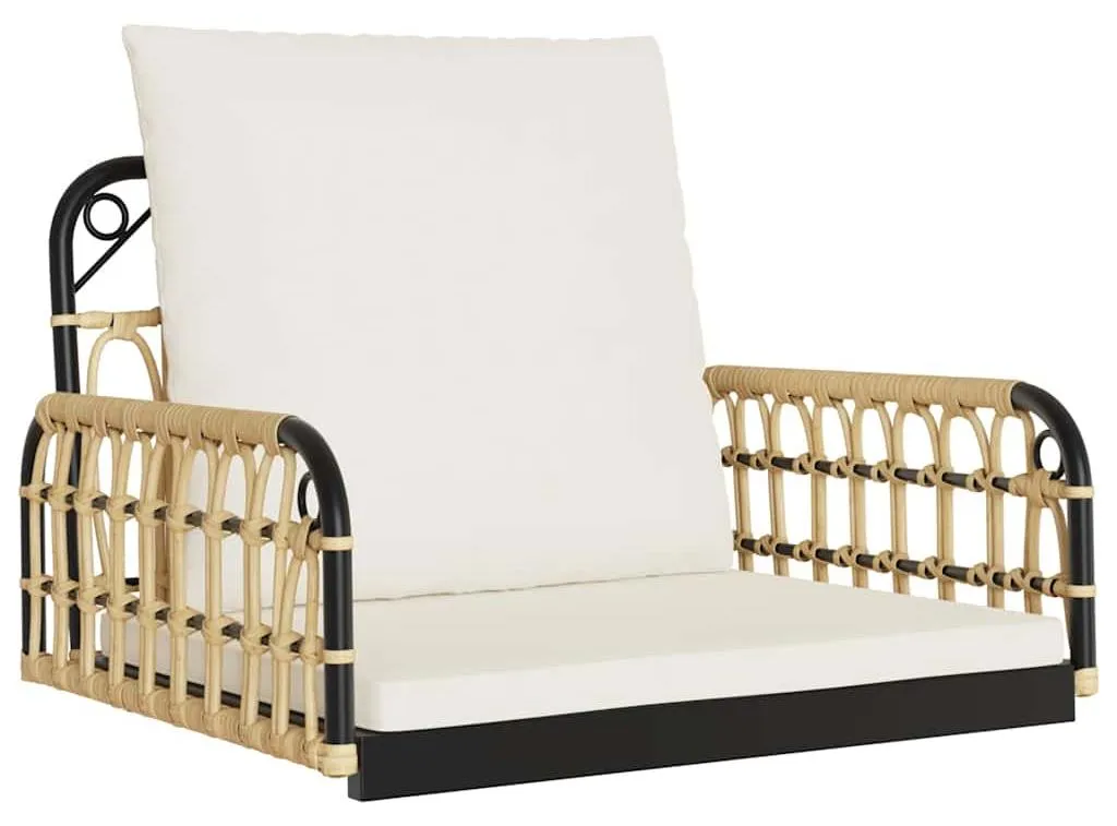 Siège suspendu relaxant pour balcon et terrasse avec coussin inclus