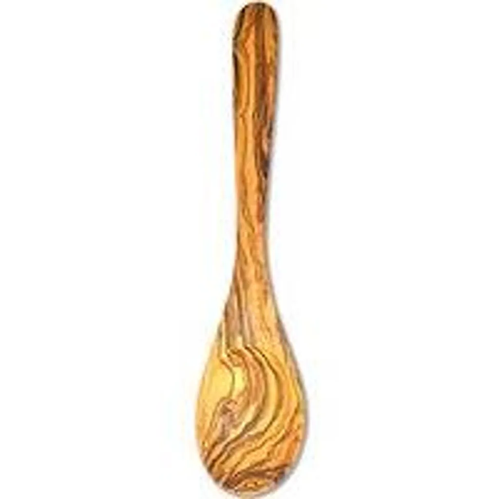Spatule en bois ovale 30 cm lame plate pour mélange et cuisine douce
