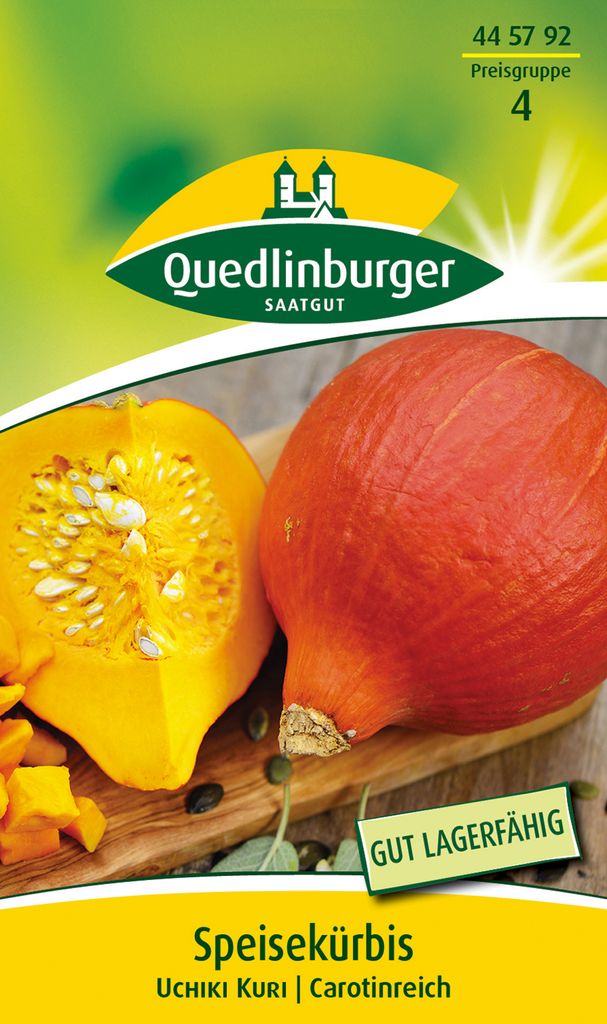 Quedlinburger Saatgut - Hokkaido-Kürbis Uchiki Kuri - Samen Produktbild 