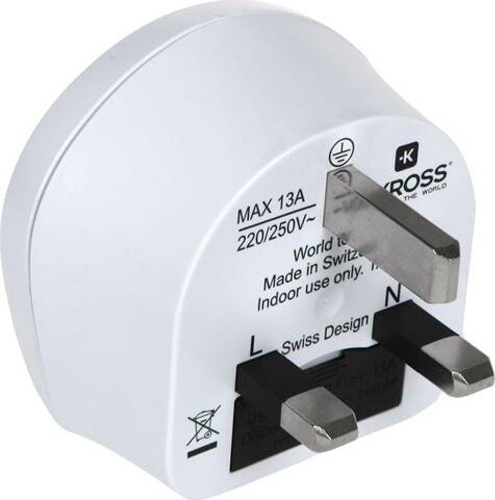 SKROSS Reiseadapter World to UK (7A, BS)
