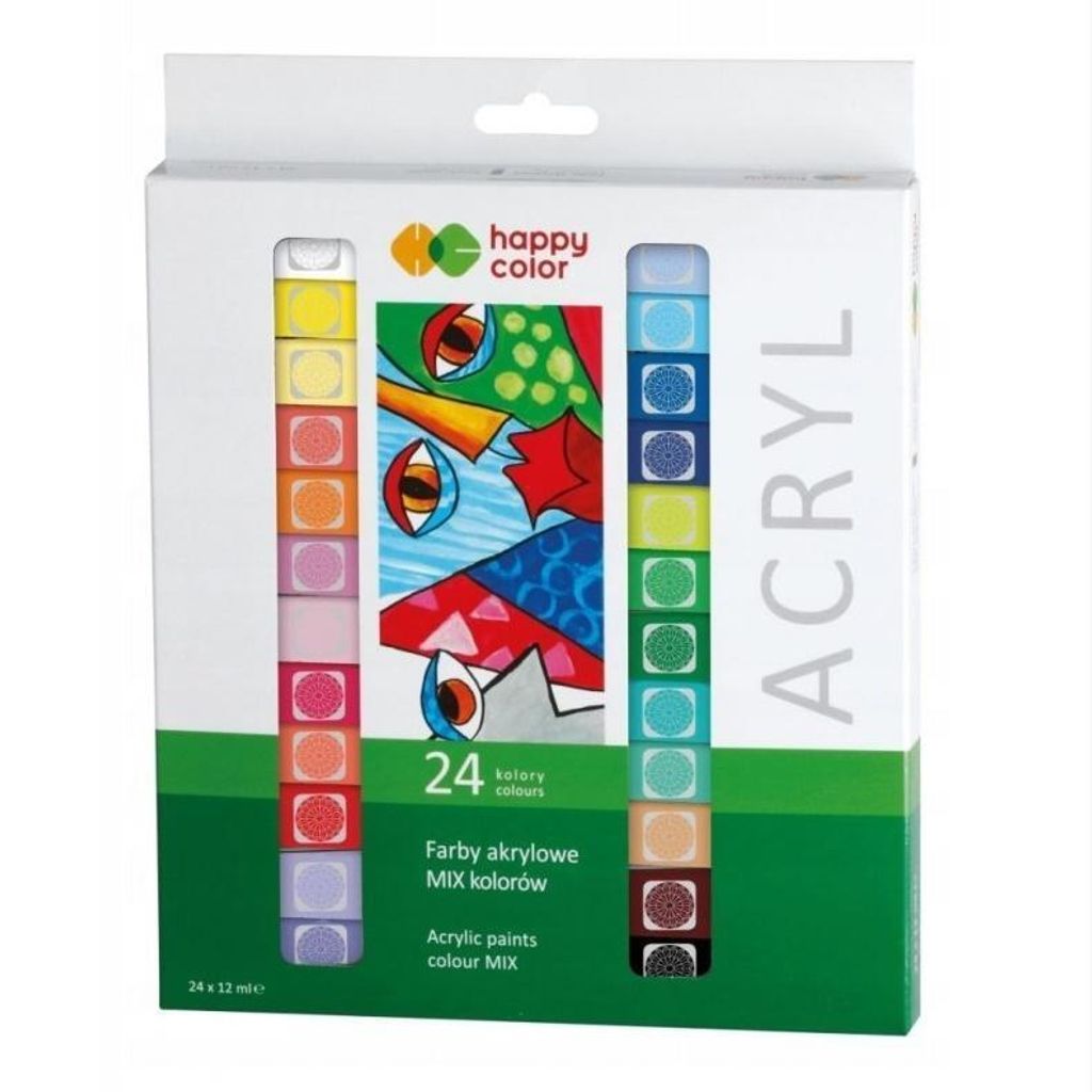 Acrylfarben 24 Farben HAPPY COLOR