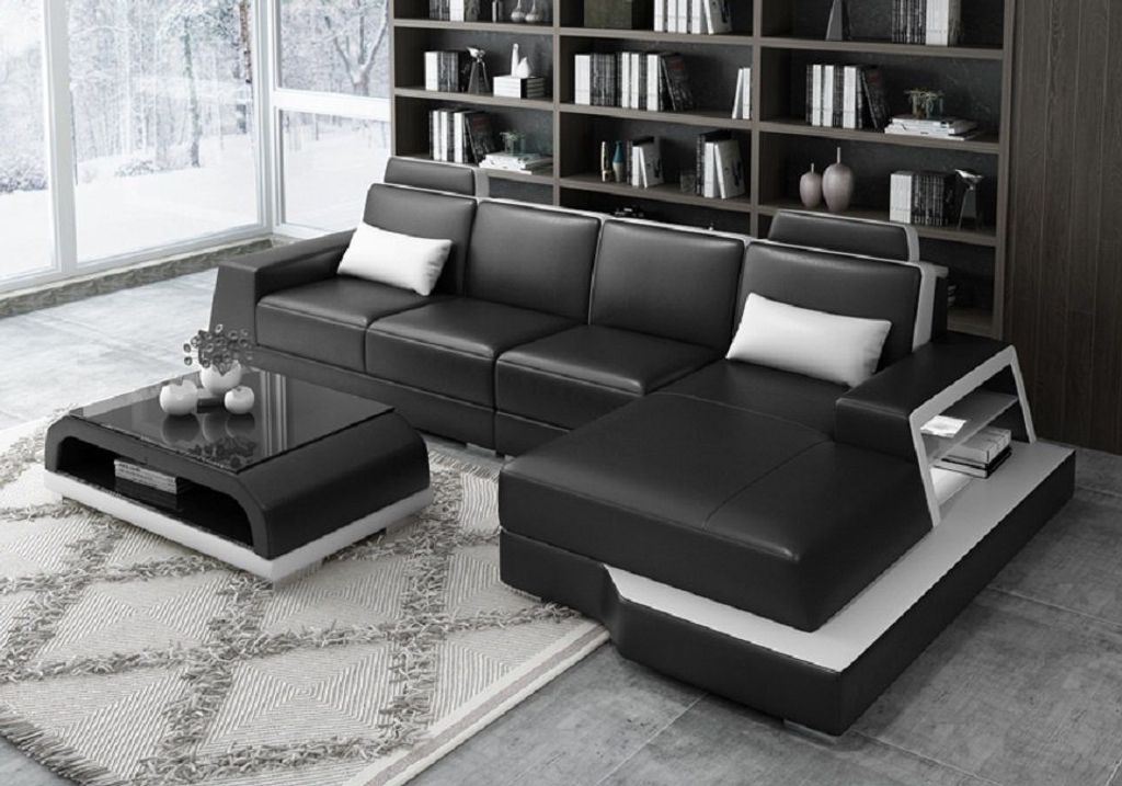 Wohnlandschaft Ecksofa  L Form Polster Couch Produktbild 