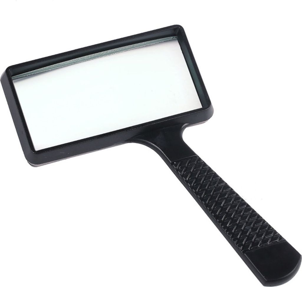 Handheld -Rechteck -Vergrößerungsvergrößerung dicker Glas -Objektiv -Lesen -Lokesoupe