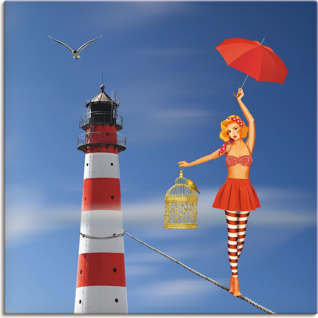 ARTland Leinwandbild Nur fliegen ist schöner Größe: 100x100 cm