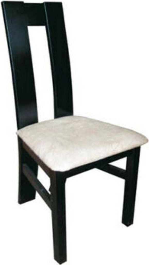 Design Lehn Stuhl Massiv Holz Sessel Holz Leder Polster Stühle Gastro Esszimmer