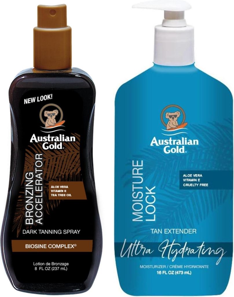Australian Gold Dark Tanning Accelerator Spray + Feuchtigkeitssperre, 473 ml