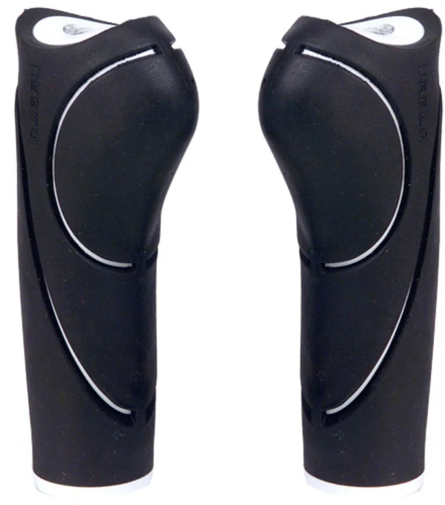 Poignées vélo Widek Urban 120mm contre les vibrations guidon noir blanc