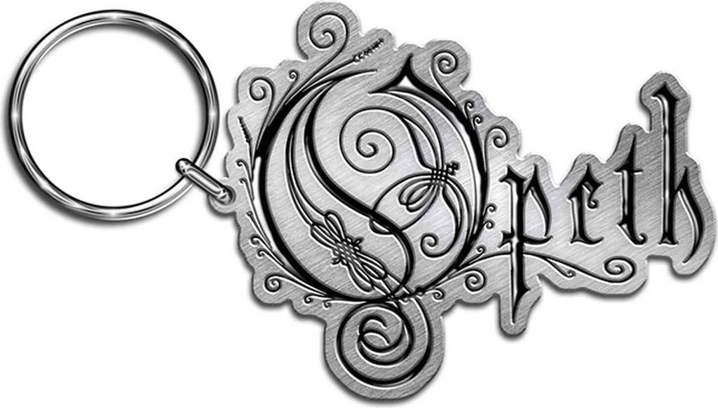 Opeth - Druckguss Schlüsselanhänger Logo RO7387 (Einheitsgröße) (Silber/Schwarz)