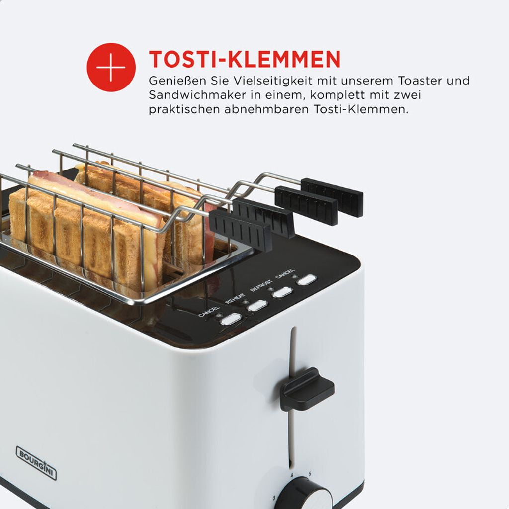 Bourgini Toaster mit extra breiten Schlitzen für Sandwiches Produktbild 7