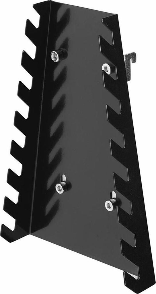 wolfcraft GmbH 1 Schlüsselhalter, Verkaufsgestell, Gabelschlüssel, Stahl, Schwarz, 130 mm, 50 mm