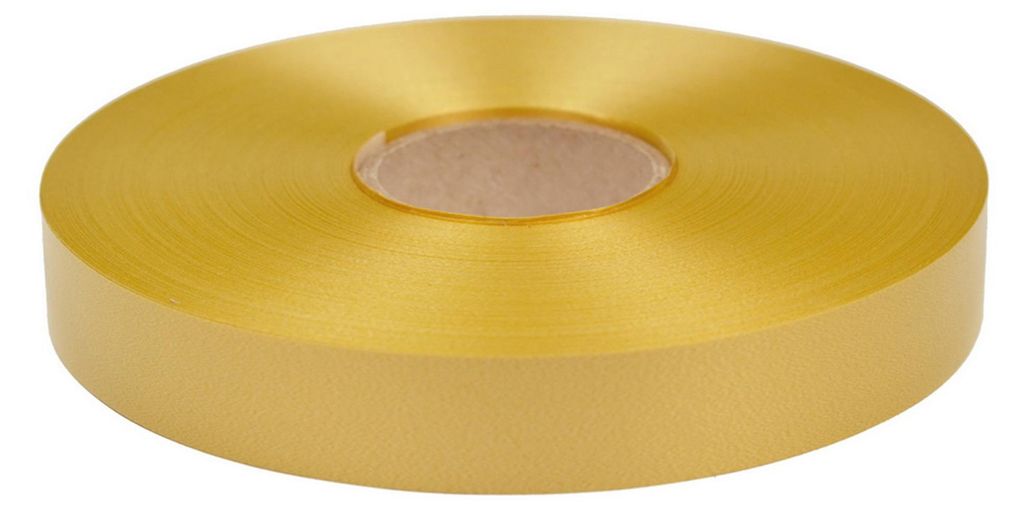 Ruban cadeau annelé 19mm x 100m rouleau or Image du produit 