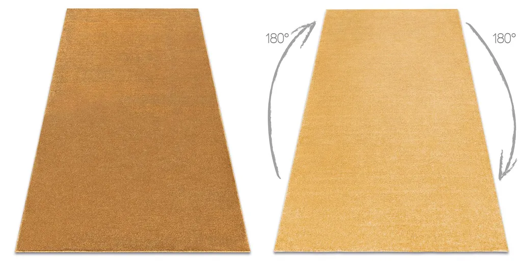 Moquette SOFTY Jaune d'Or 80x150 cm - Idéal Descente de Lit Douillette
