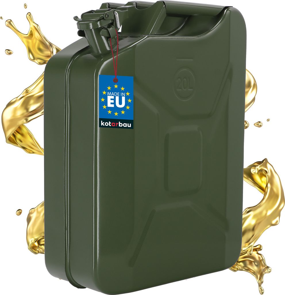KOTARBAU® Bidon d'essence en métal 20L pour carburants Image du produit 