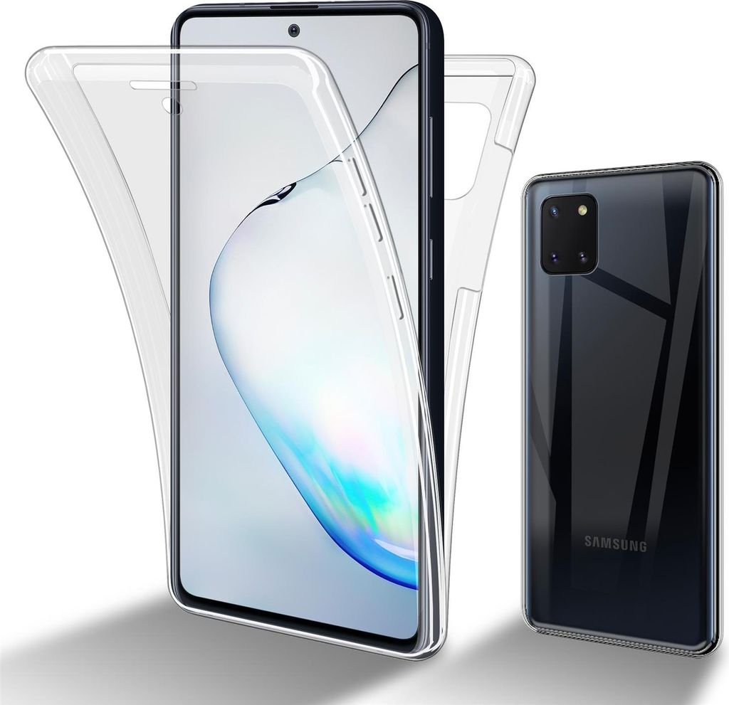 Cadorabo Schutzhülle für Samsung Galaxy A81 / NOTE 10 LITE / M60s Hülle in natur 360° Etui Full Body Handyhülle Cover