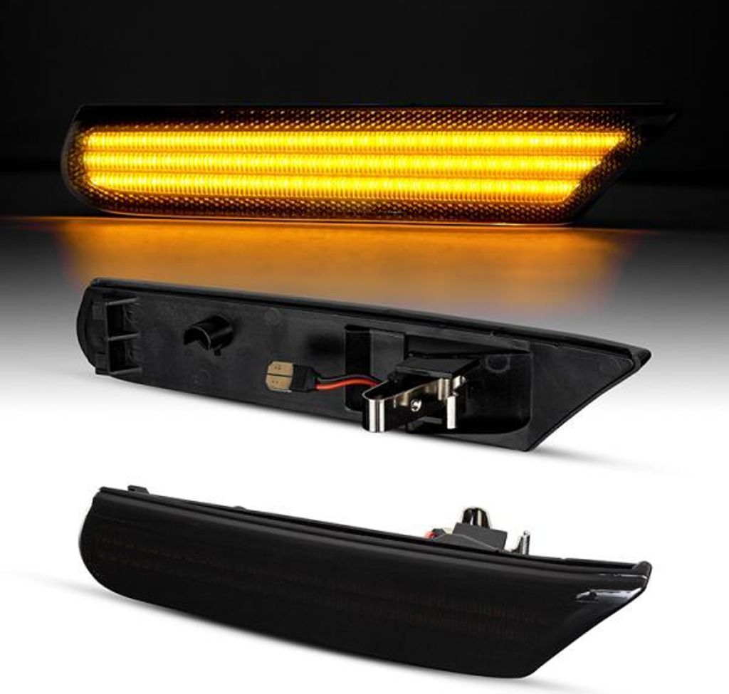 Černé boční směrovky LED vhodné pro Porsche 911 996 a Obrázek produktu 