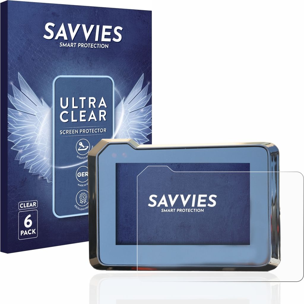 6x Für KTM 1290 Super Duke R 2020/2022 TFT-Display 5" Schutzfolie Savvies Displayschutz Display Schutz Folie Klar Transparent