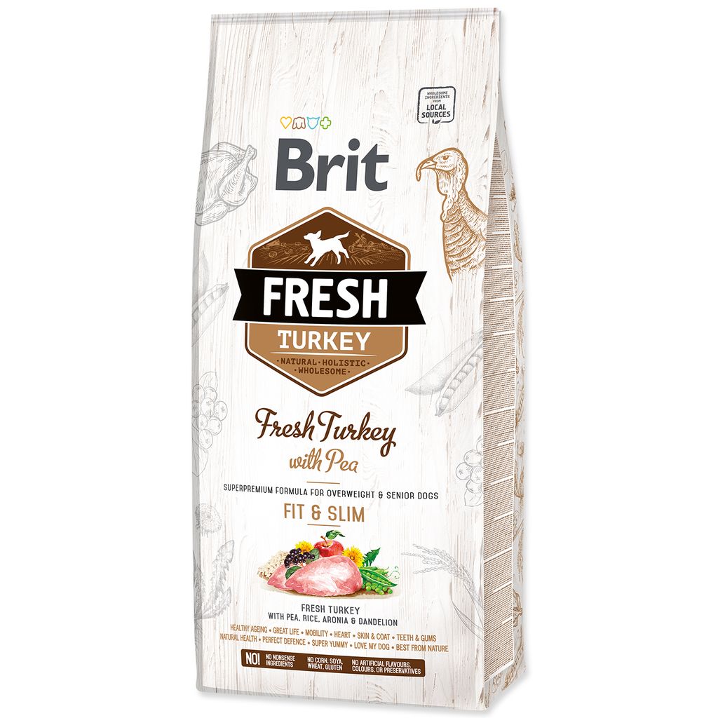 Brit Fresh turkey with pea Light Fit & Slim 12 kg Obrázek produktu 
