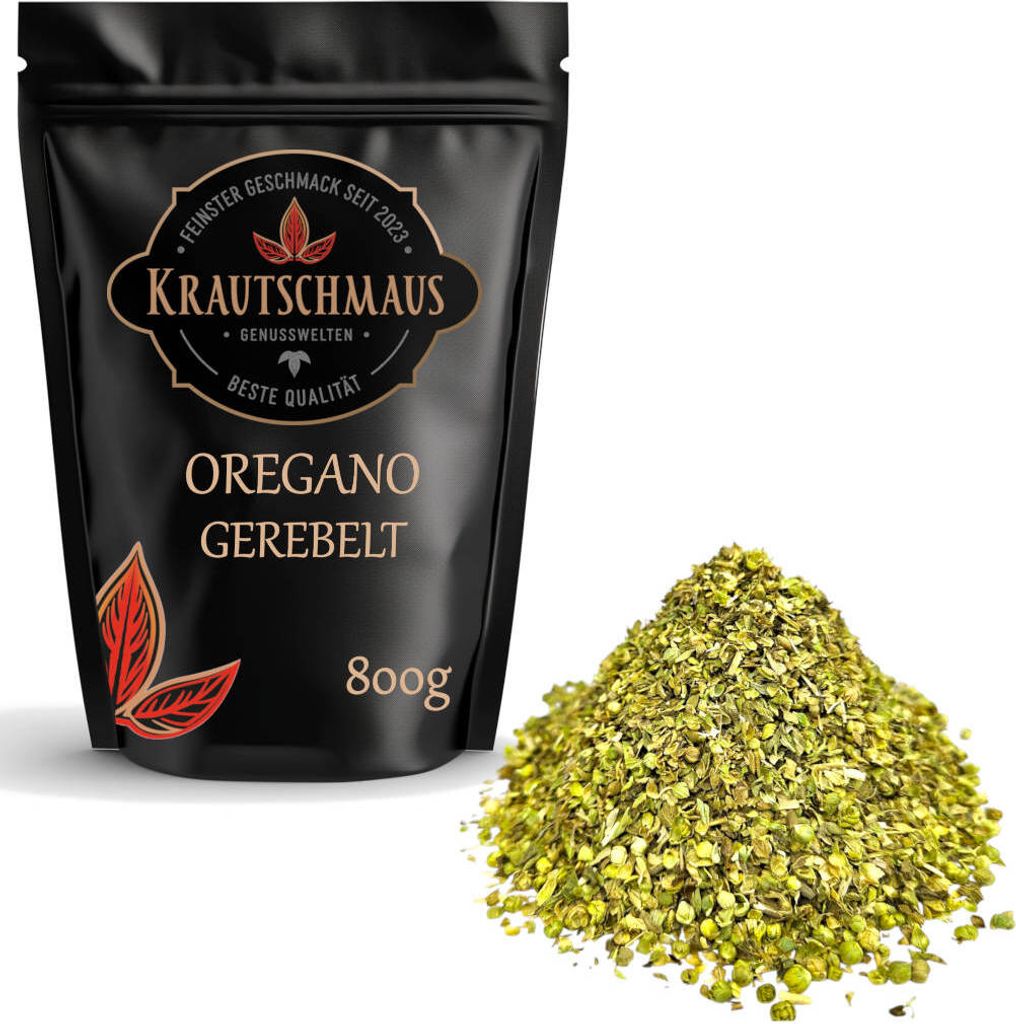 800g Oregano gerebelt 800g von Krautschmaus, schonend Produktbild 