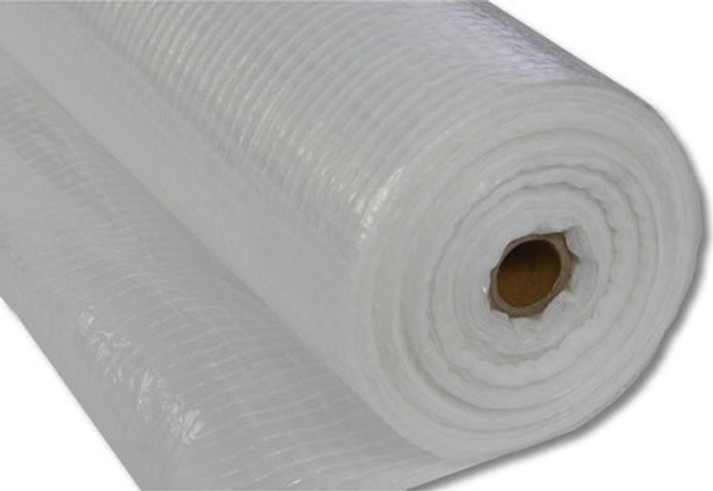 1x Gitterfolie 90 g/qm transparent mit weissem Gitter 1,50 m x 100 m