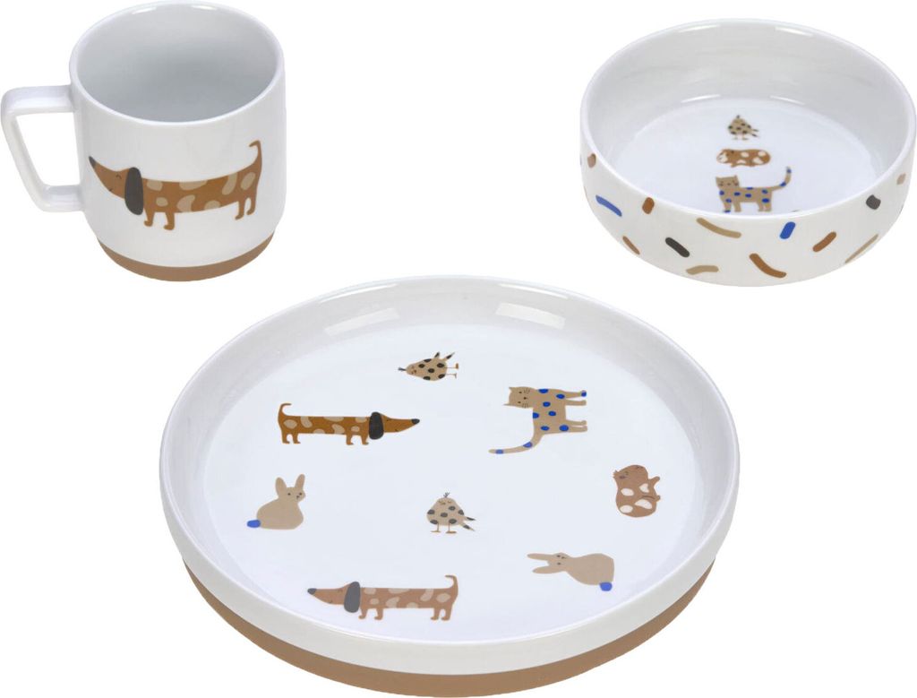 Súprava riadu LÄSSIG porcelánová detská súprava riadu Obrázok produktu 