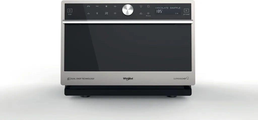 Four Micro-ondes Combiné Whirlpool 33L 1000W Supreme Chef Inox Noir