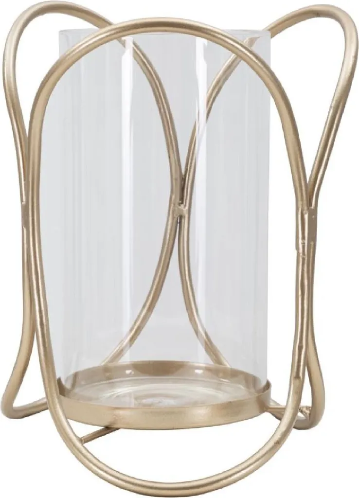 Bougeoir Design Bronze 21,5 cm Glox Dunkel par Mauro Ferretti