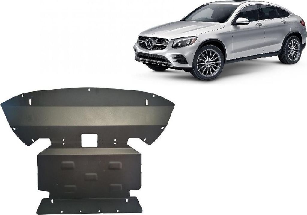 Stahl Unterfahrschutz für Motor Mercedes GLC Coupe X253
