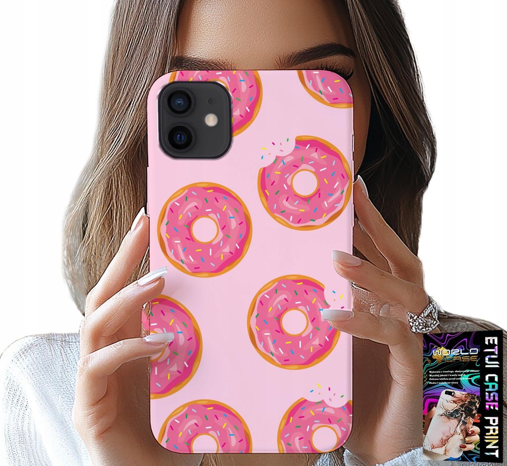 Hülle Für Iphone 11 - Design Mit Zuckerüberzogenen Donuts