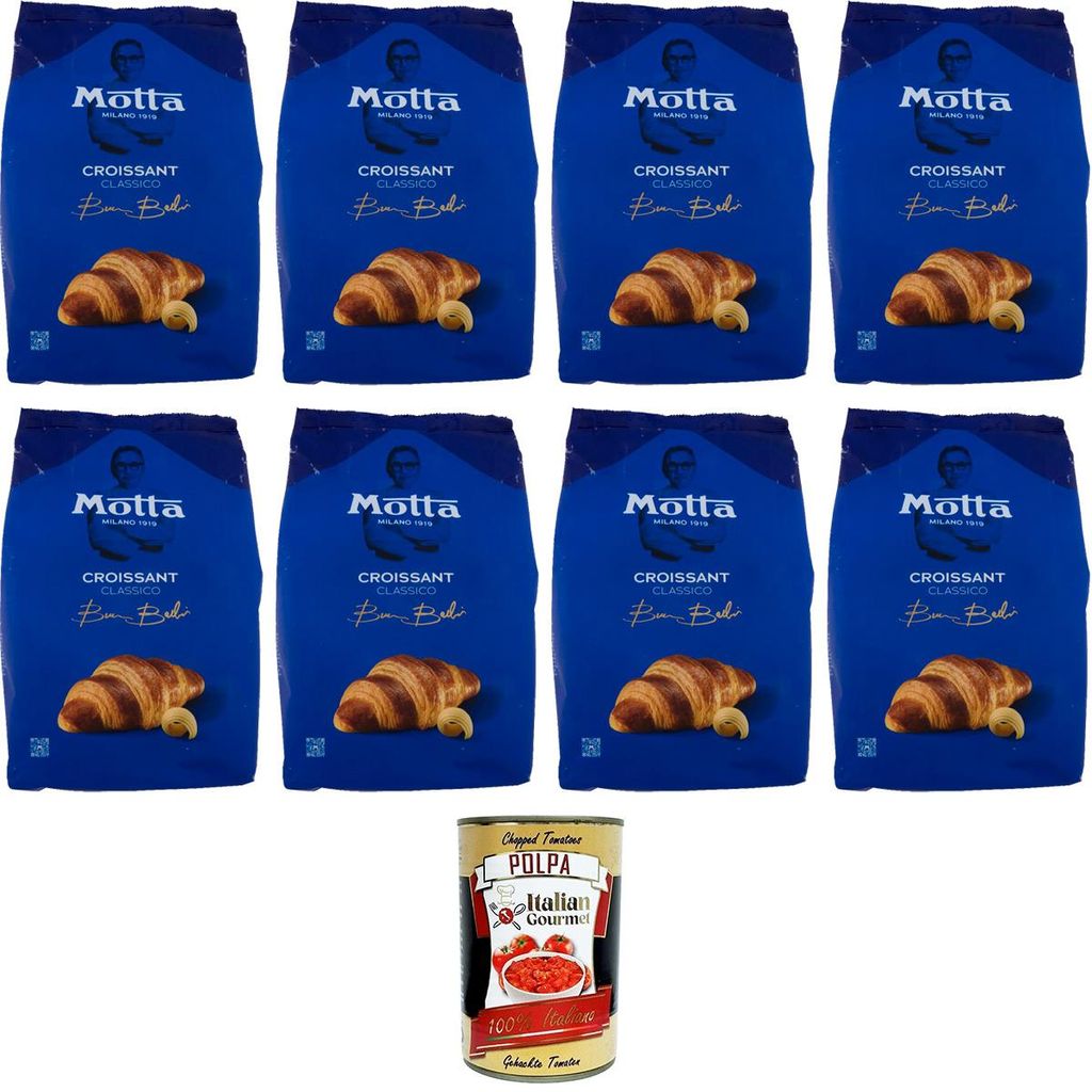 8x Motta Croissant Super Sfogliato Croissants 300g + Italian Gourmet Polpa 400g