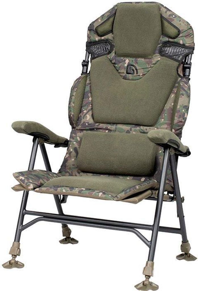 Trakker Levelite Longback Recliner Camo Stuhl Karpfenstuhl