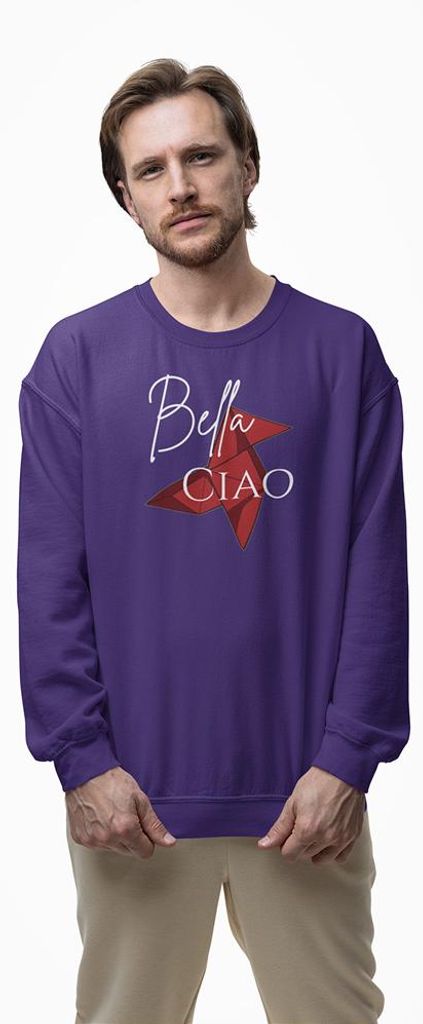 D&B Design Uni Pullover SWMO00003 Money Heist Lila-Größe S