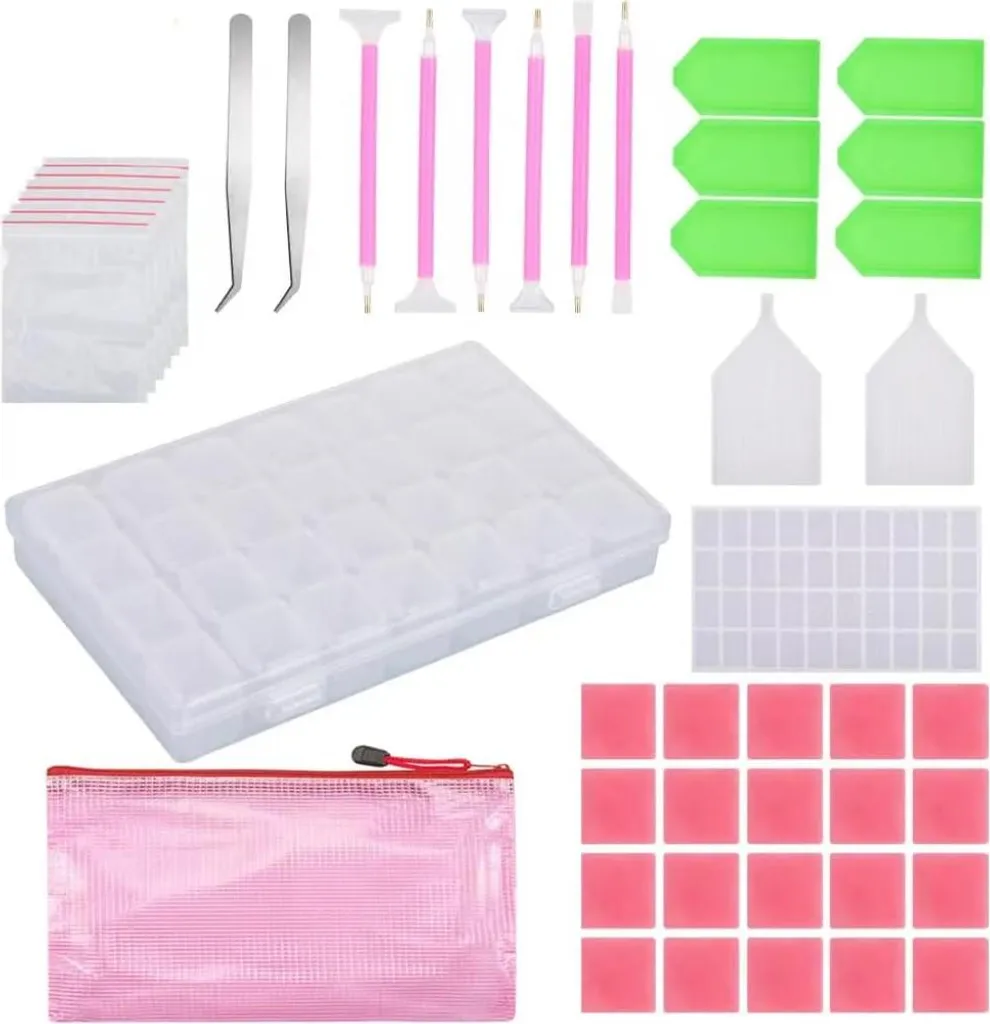 Pack Rangement Peinture Diamant Allecto Plus : Fini les Perles Perdues