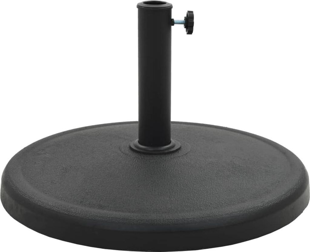 vidaXL Podstavec pod slnečník okrúhly 19 kg čierny Obrázok produktu 