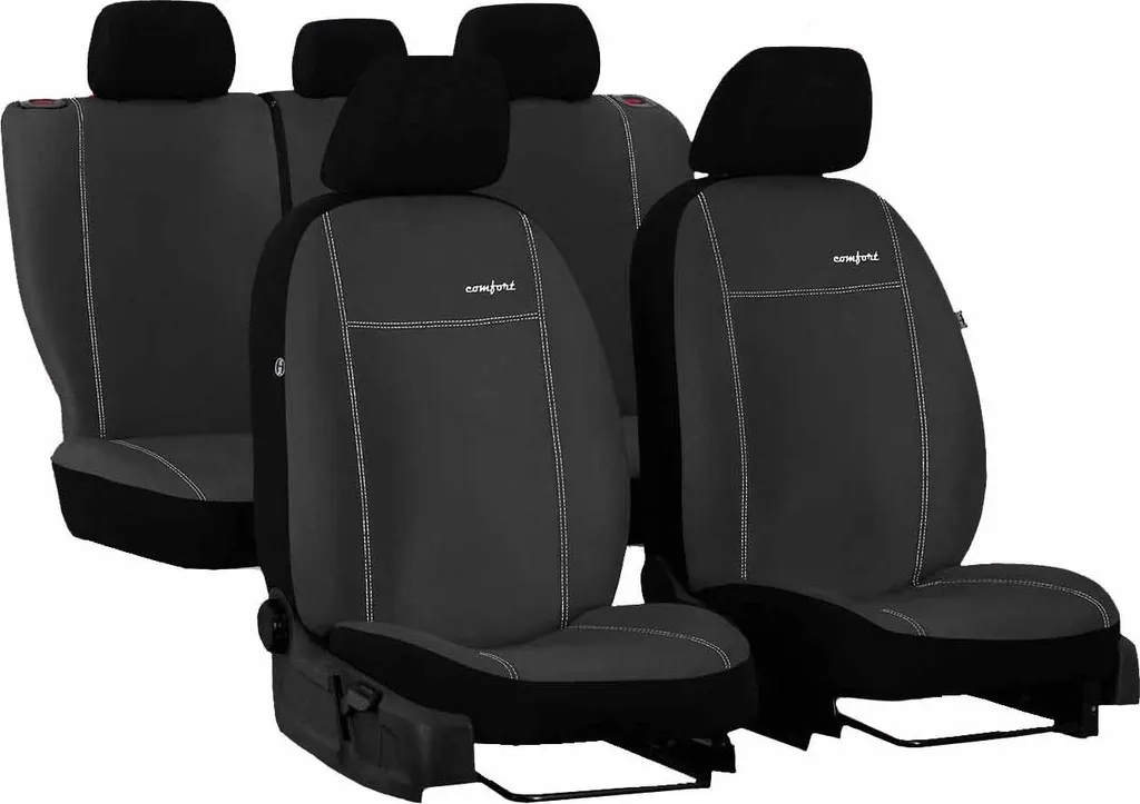 Set Coprisedili Universali Grigio per Mitsubishi L-200 | Alta Resistenza - 11
