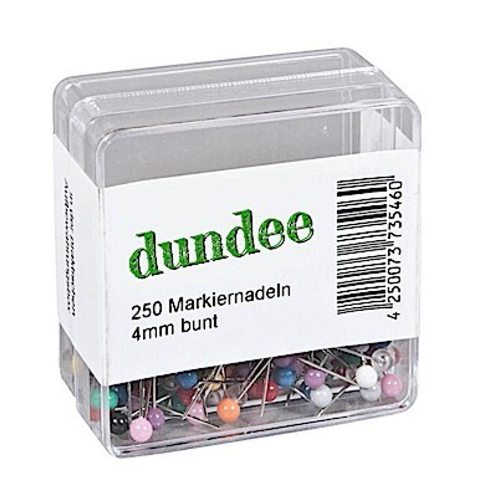 dundee Pinnnadeln farbsortiert, 250 St. Produktbild 