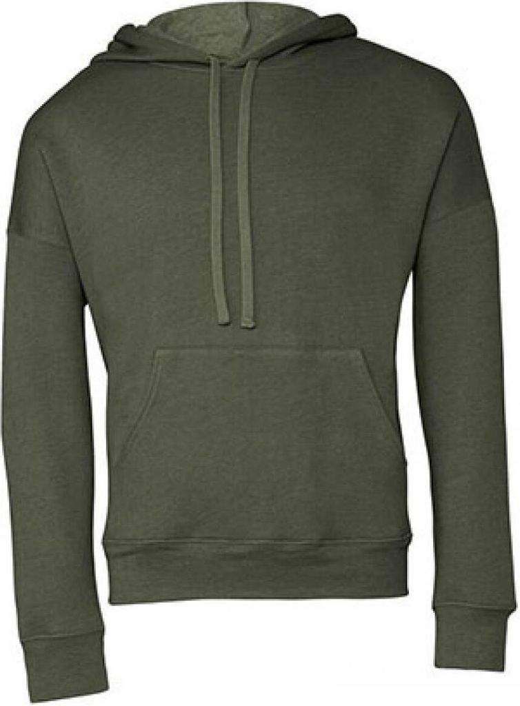Canvas 3729 | Uni Sponge Fleece Pullover DTM Hoodie XS bis 2XL - Farbe: Military Green - Größe: XS