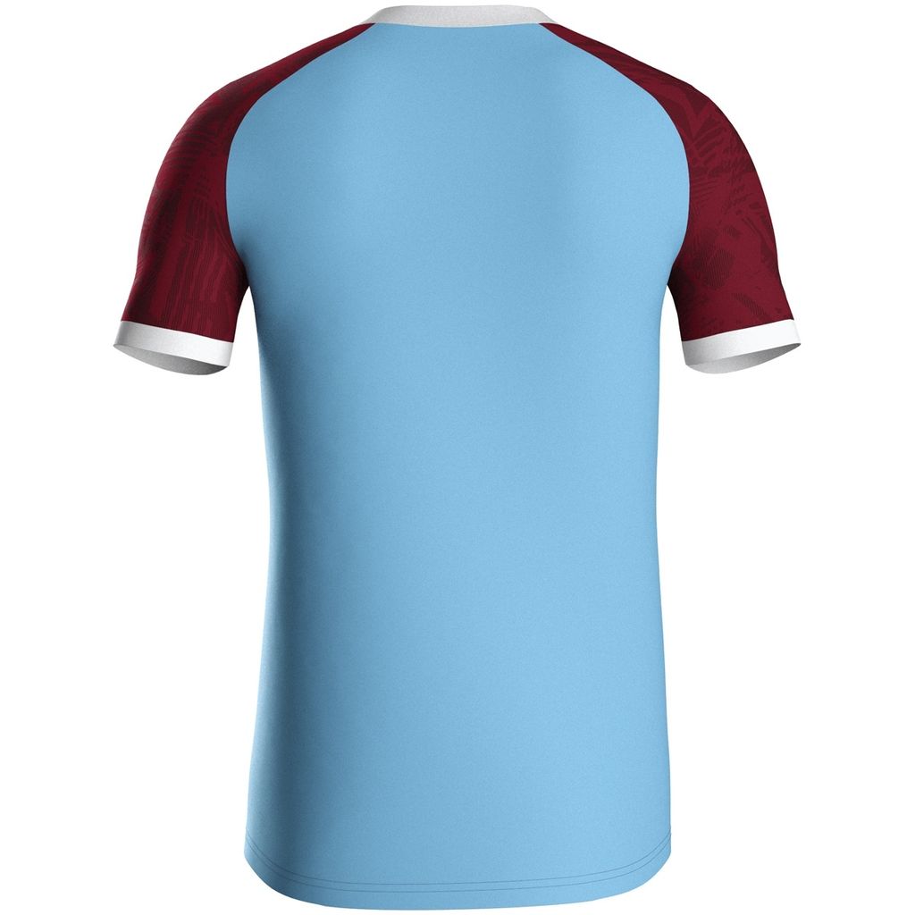 Jako Iconic Trikot Kurzarm Herren - Sanftes Blau / Weinrot