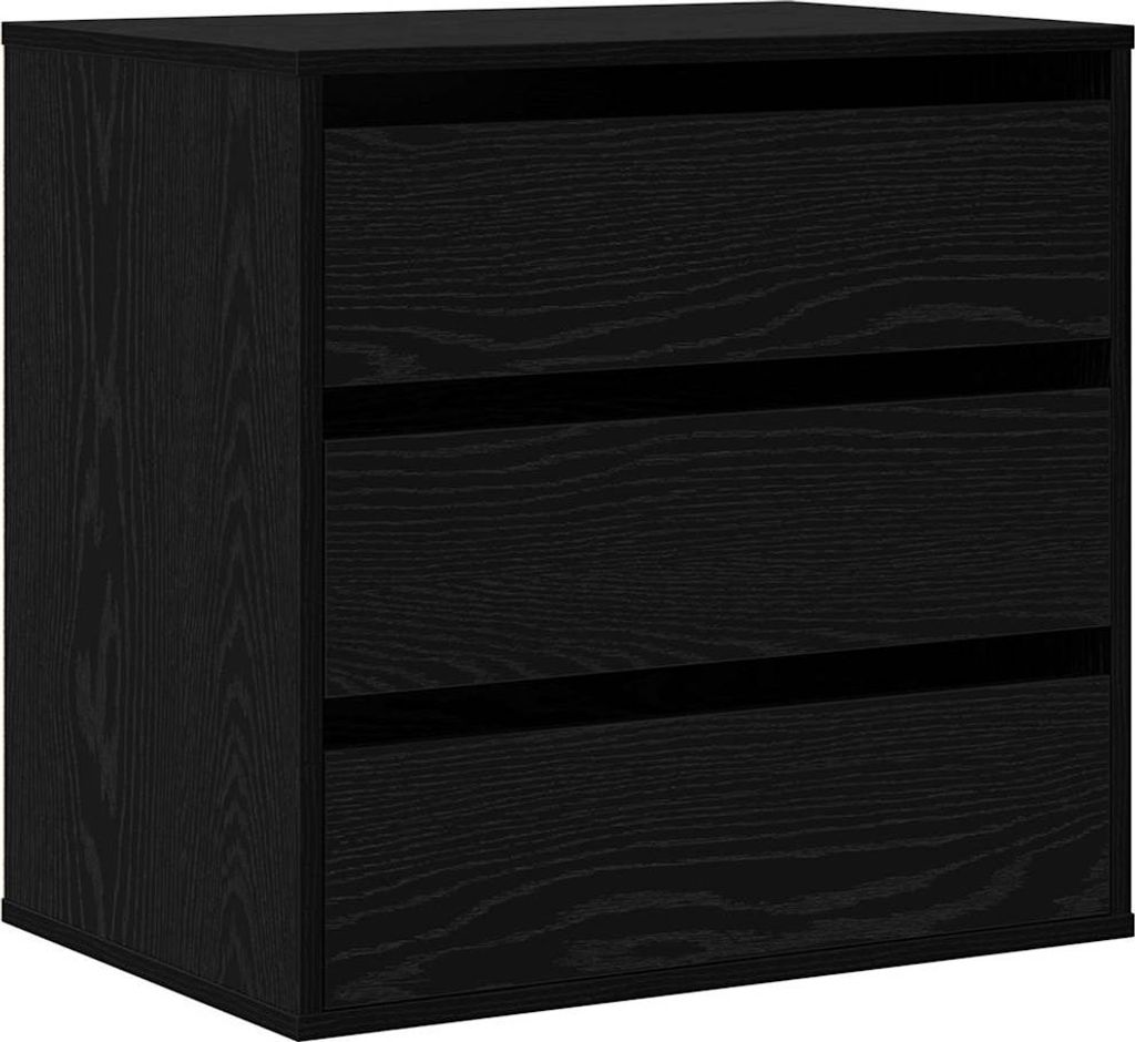 Schubladenschrank Schwarz 60 x 41 x 58 cm Holzwerkstoff