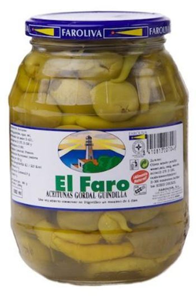 El Faro Conserve di olive verdi con peperoncino intero 350g Immagine del prodotto 