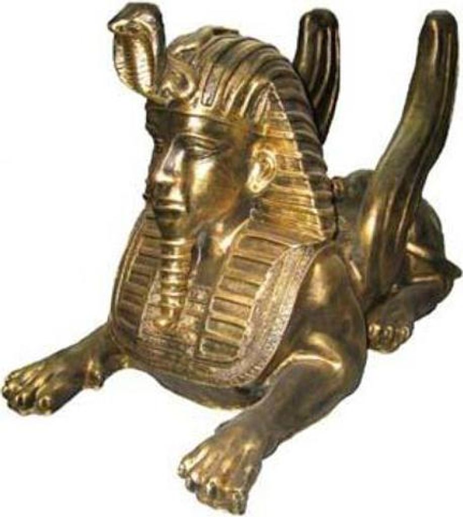 Ägyptischer Sphinx Statue Statuen Dekoration Figuren Skulpturen Deko 42 cm Katze