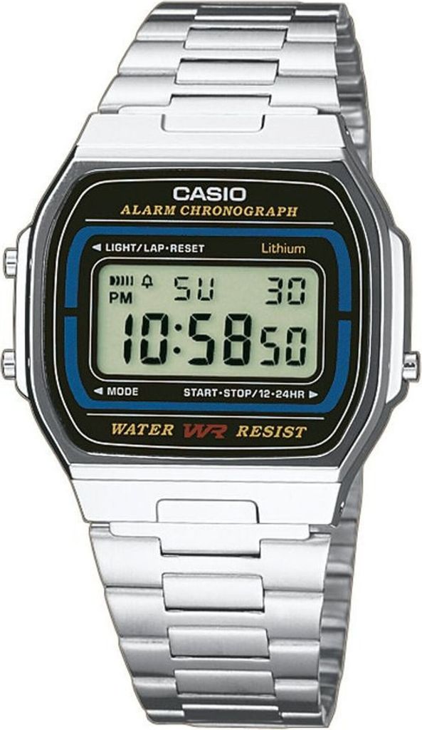 Digitálny budík-chronograf Casio A164WA-1VES Obrázok produktu 
