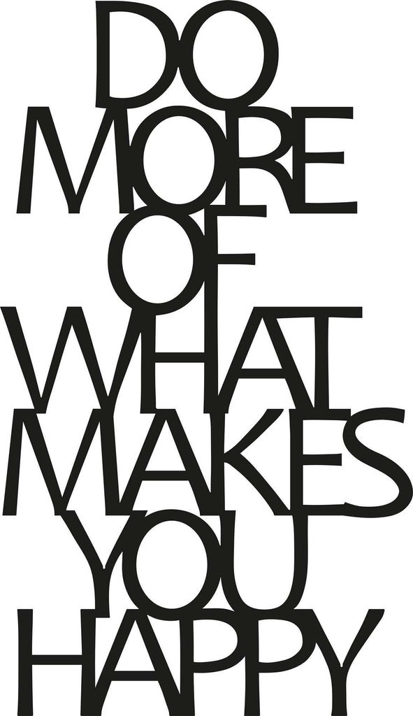 Wallity, Do More Of What Makes You Happy, 41 x 70 cm, Produktbild 4