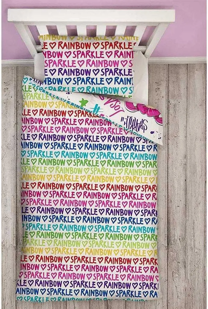 Rainbow High Lueur Parure de Lit Réversible TC132 Multicolore Lit Simple - 4