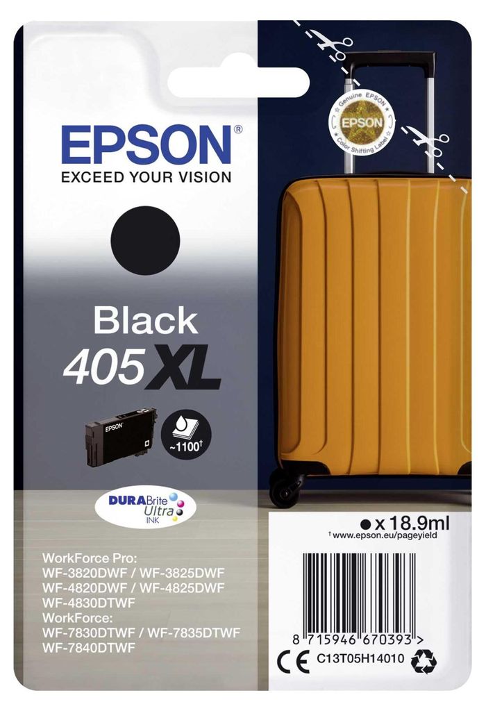 Epson Tintenpatrone schwarz DURABrite Ultra Ink 405XL T Produktbild 