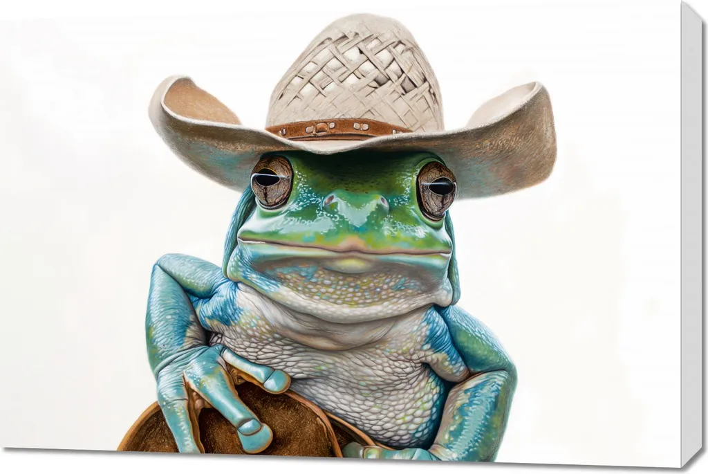 Image Cowboy des Marais 90x60 Grand Format Impression Haute Qualité