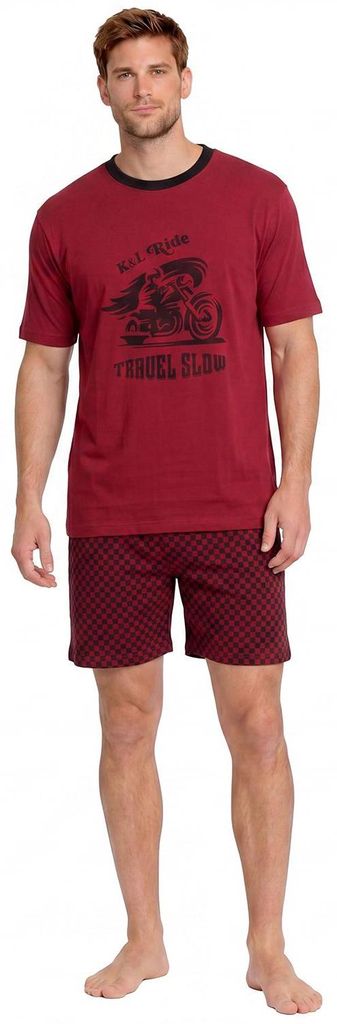 Kisses&Love Herren Sommer-Kurzpyjama aus Baumwolle KL30000