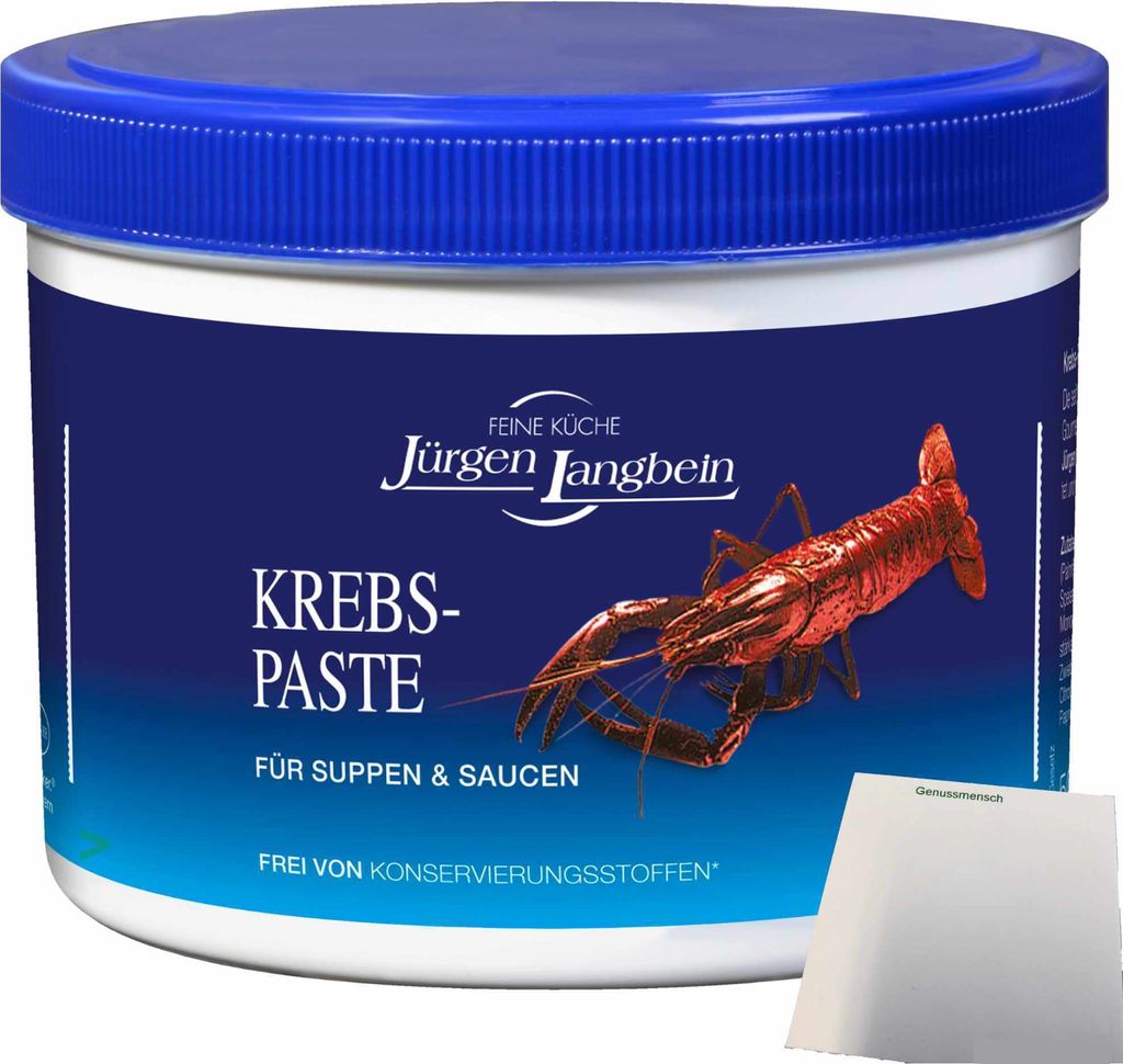 Jürgen Langbein Krebs-Paste (500g Becher) + usy Block