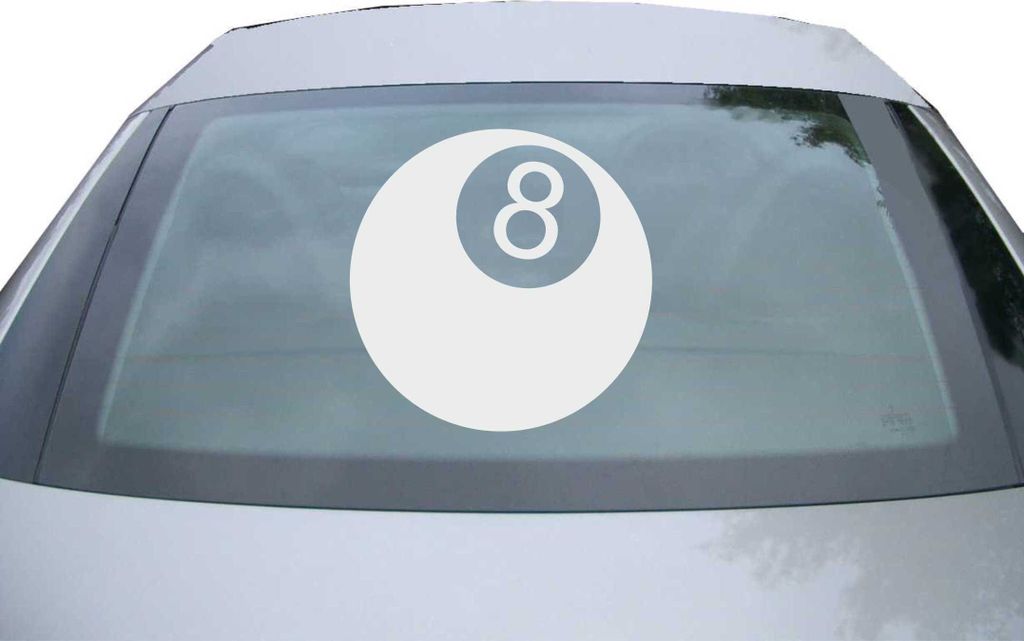 Indigos UG - Aufkleber Heckscheibe & Motorklappe DE6250 - silber - 600x600 mm - king of ball - Auto Scheiben Fenster Heckklappe Tuning Racing JDM -...